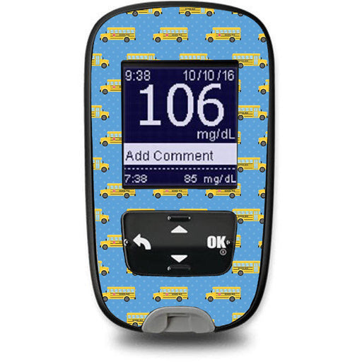Peelz School Bus Sticker for the Accu-Chek Guide Glucometer Peelz/Stickers