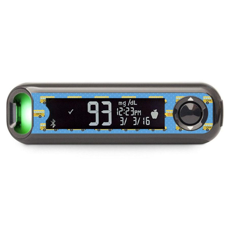 Peelz School Bus for Bayer Contour© Next One Glucometer Peelz/Stickers