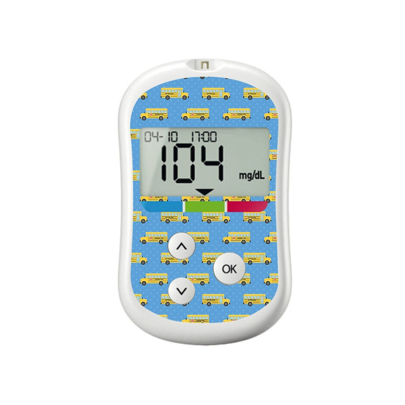 Peelz School Bus for OneTouch Verio Flex Glucometer Peelz/Stickers