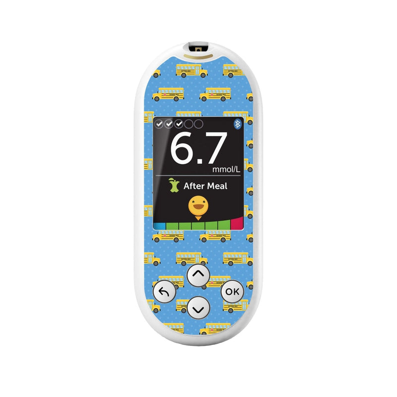 Peelz School Bus for OneTouch Verio Reflect Glucometer Peelz/Stickers