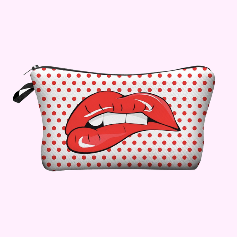 Medusa's Makeup Red Hot Lips Cosmetic Bag