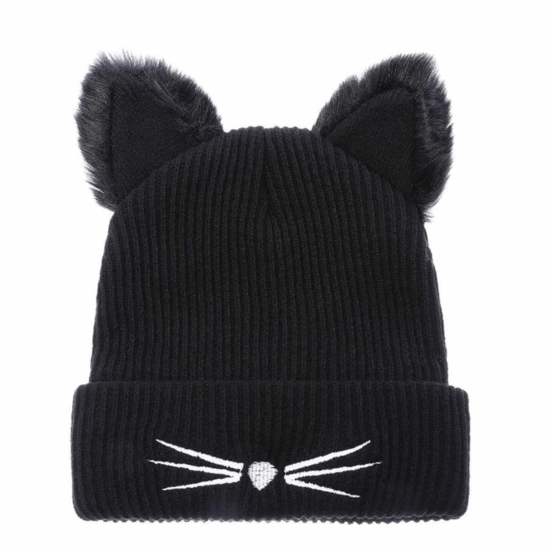Medusa's Makeup Cat Ears Knit Beanie