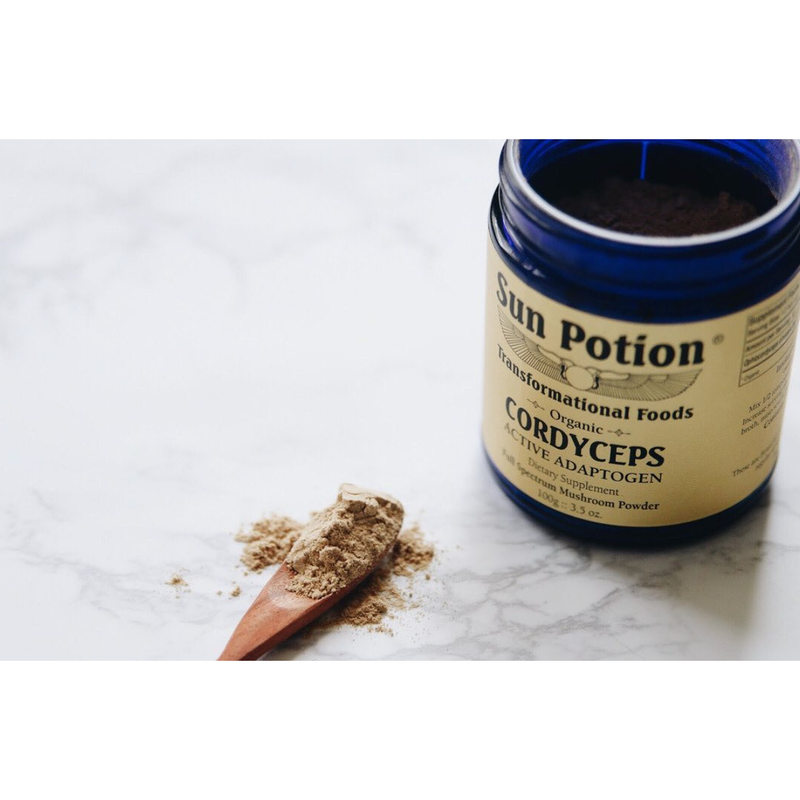 Sun Potion Cordyceps Mushroom Powder (Organic) Adaptogen