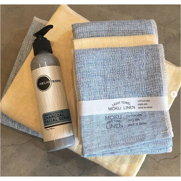 Heliotrope San Francisco Lemon & Thyme Charcoal Face Scrub Facial Cleanser