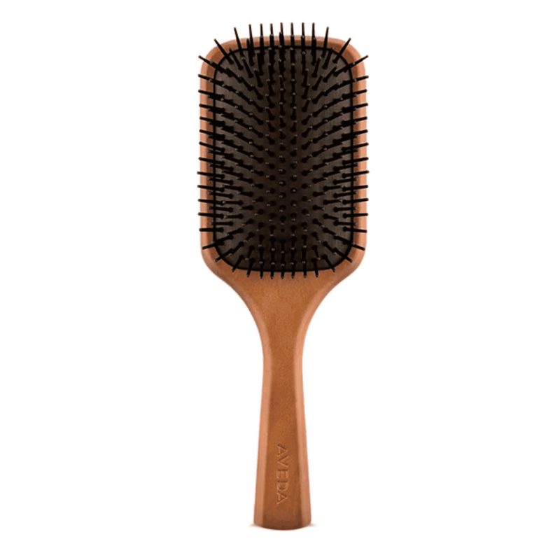 Nava Beauty Aveda Wooden Large Paddle Brush White Smoke