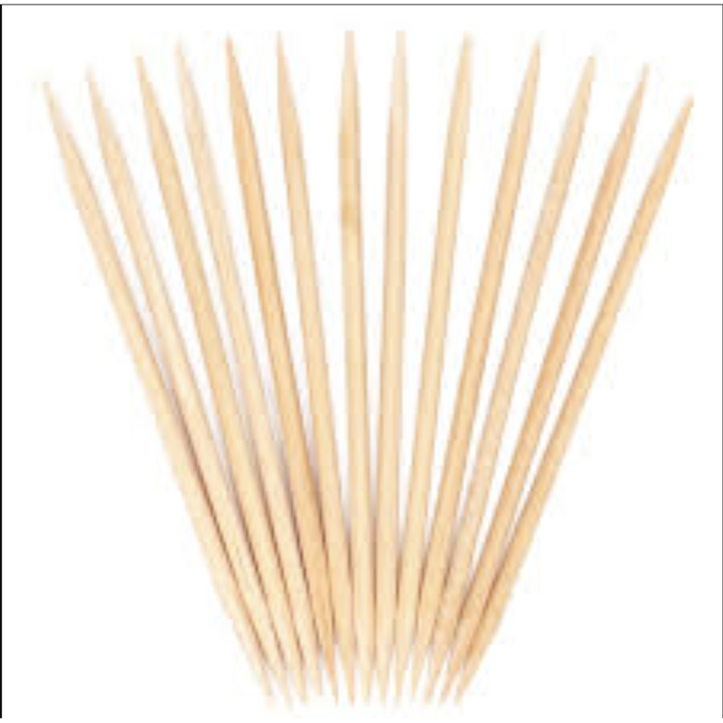 BiteMyWood 36 Qty Unflavored Birchwood Toothpicks in Plastic Tubes Toothpicks