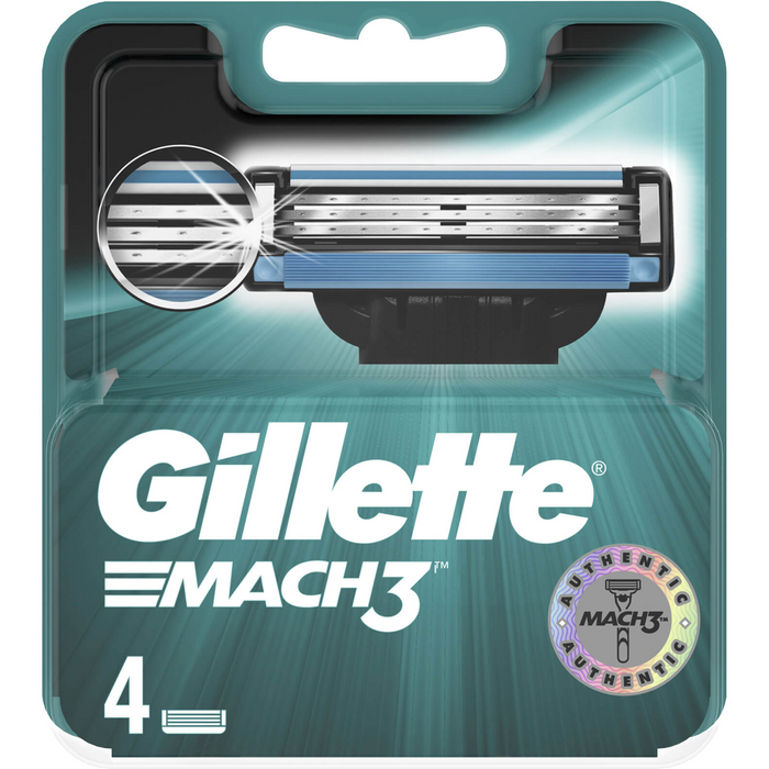 Hawkins & Brimble Com - Gillette Mach3 Razor Blades (4 Pack)