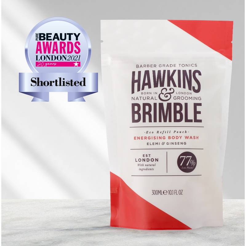 Hawkins & Brimble COM Energising Body Wash Refill Pouch 10.1 fl oz Showering