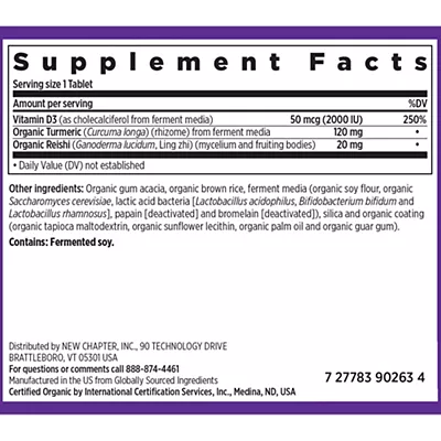 NEW CHAPTER FERMENTED VITAMIN D3 18oz