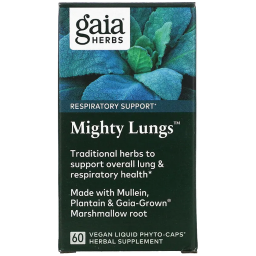 GAIA HERBS MIGHTY LUNGS 60CT 6.4oz