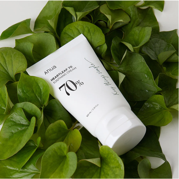 AsiaBeautyMall ANUA Heartleaf 70% Soothing Cream Moisturizer