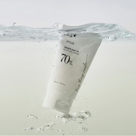 AsiaBeautyMall ANUA Heartleaf 70% Soothing Cream Moisturizer