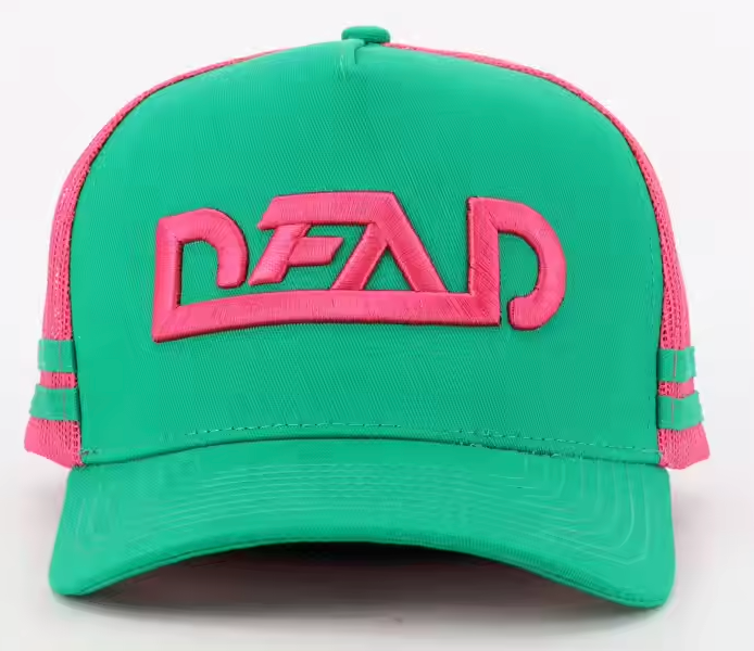 Snap Back Truckers Hat " DEAD " Watermelon