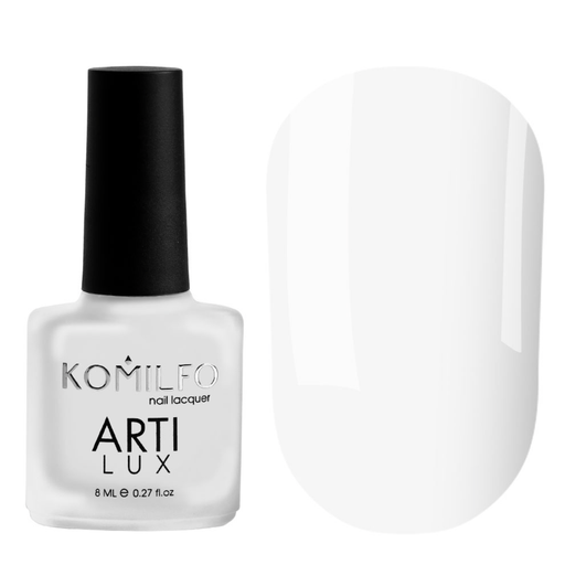 nbmsupply KOMILFO ARTILUX 001 NAIL POLISH (WHITE, ENAMEL), 8 ML 222001