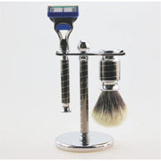 Frank Shaving Frank Shaving 3-Piece Pure Badger Shaving Set (Gun Metal) Shaving Set
