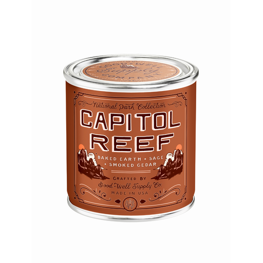 Good & Well Supply Co Capitol Reef National Park Candle Candles Sienna Half Pint / 8oz / Cotton Wick,Half Pint / 8oz / Wood Wick,Pint / 14oz / Cotton Wick,Pint / 14oz / Wood Wick