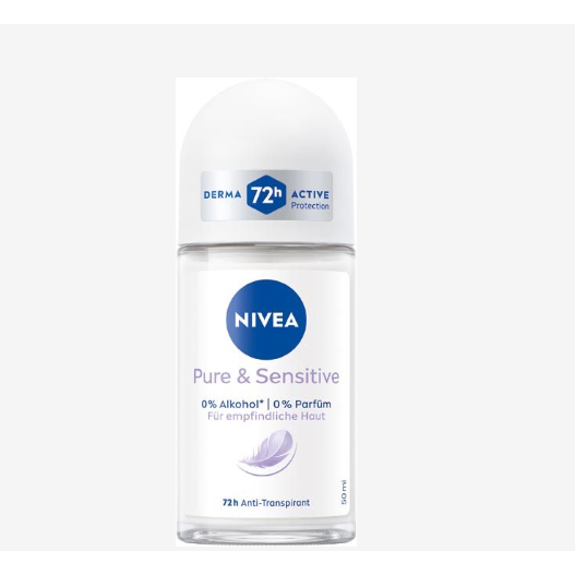 Nivea Nivea Pure & Sensitive 47H  Anti-Transpirant 50 ml Anti-Perspirant