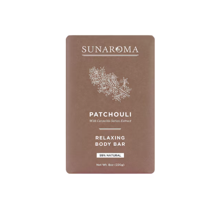 Sunaroma Sunaroma Patchouli Oil Relaxing Body Bar Soap - 8 Oz Bar Soap