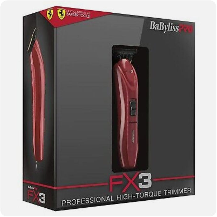 Babylisspro Fx3 Red T-Blade High-Torque Cordless Zero-Gap Hair Trimmer Fxx3T