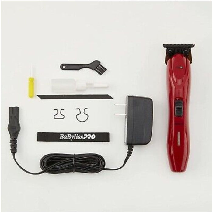 Babylisspro Fx3 Red T-Blade High-Torque Cordless Zero-Gap Hair Trimmer Fxx3T