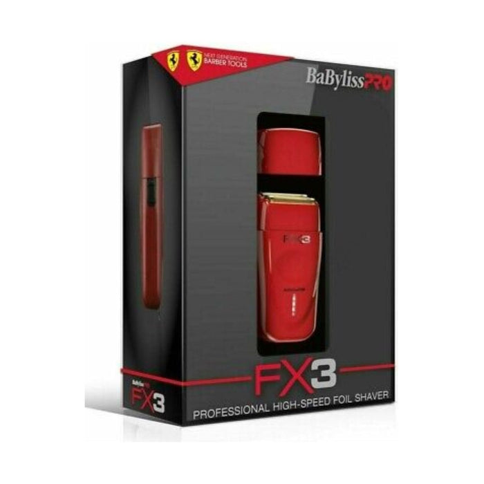 Babylisspro Fx3 Red Double Foil Cordless Professional High Speed Shaver Fxx3S