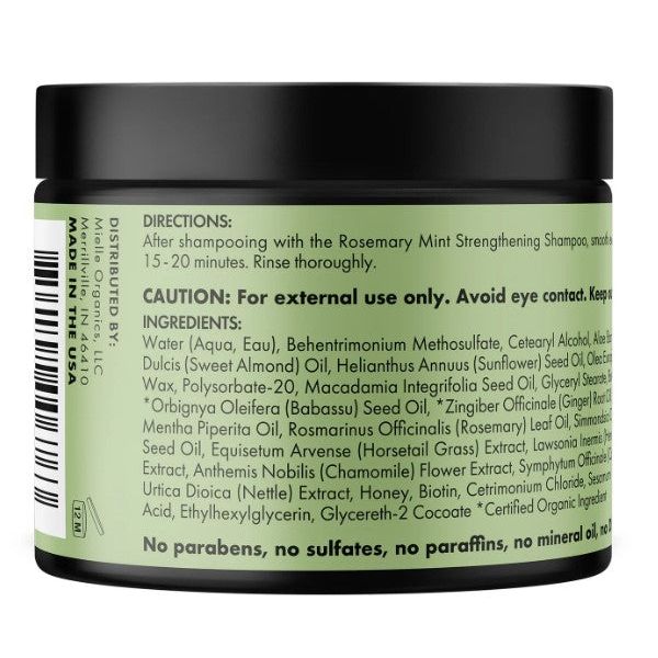 Mill's Beauty Supply Mielle Rosemary Mint Strengthening Hair Masque Hair Conditioner