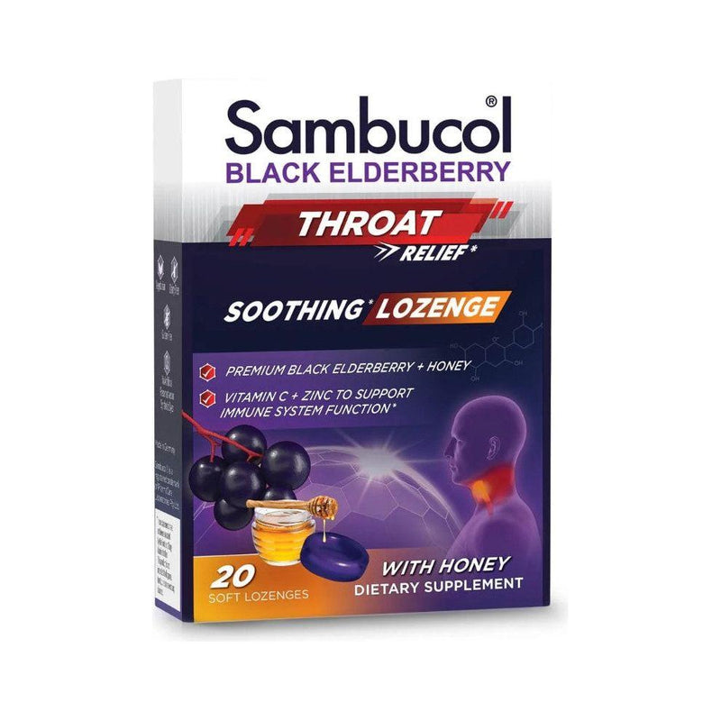 Nature's Way Nature's Way Sambucol Black Elderberry Pastilles With Honey 20ct Dietary Supplements