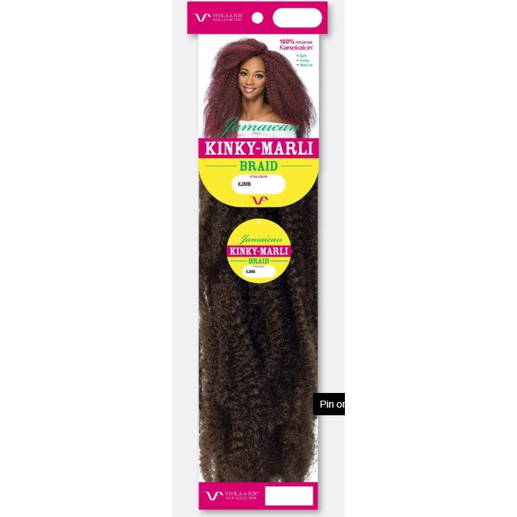 Mill's Beauty Supply Jamaican Kinky-Marli Braid, 18in Crochet