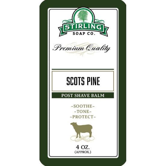 Stirling Soap Co. Scots Pine Post Shave Balm 4 Oz