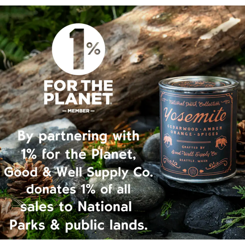 Good & Well Supply Co Haleakala National Park Candle Candles Black Half Pint / 8oz / Cotton Wick,Pint / 14oz / Cotton Wick