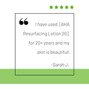 DCL Skincare AHA Resurfacing Lotion 20 Bottle