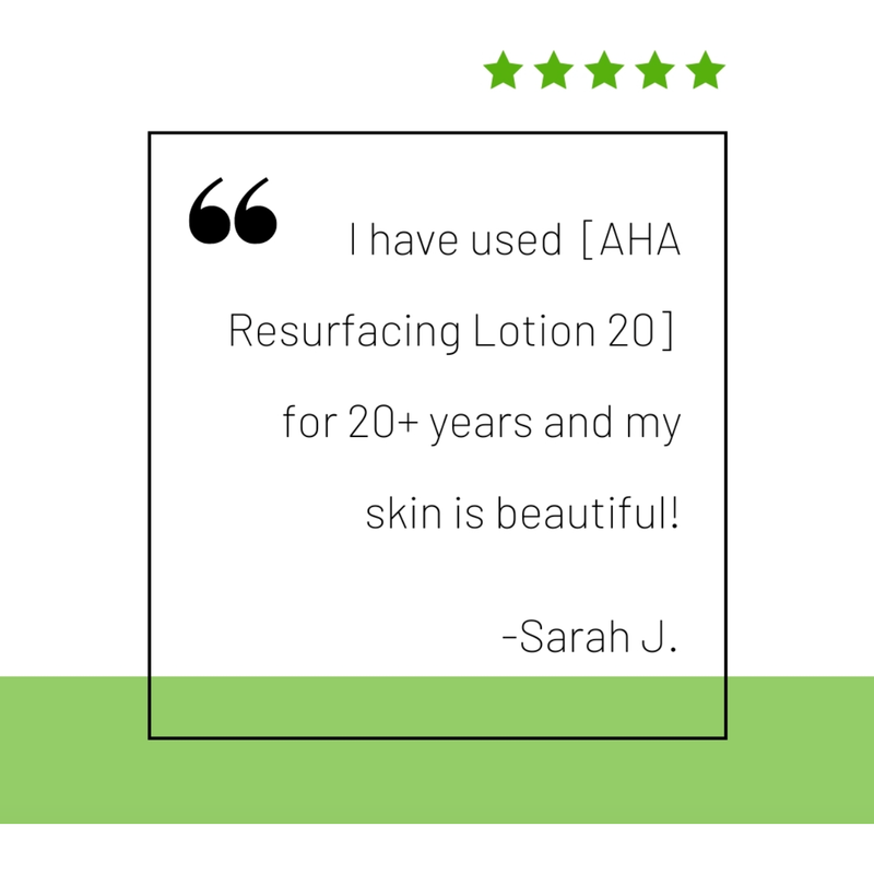 DCL Skincare AHA Resurfacing Lotion 20 Bottle