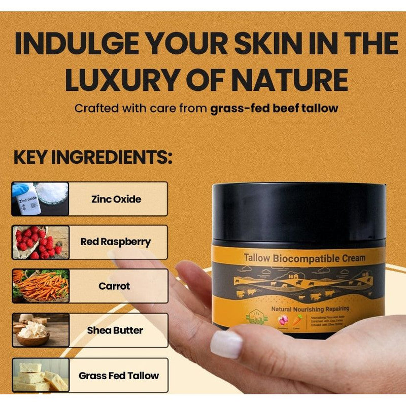 WhollyKaw WhollyKaw Tallow Biocompatible Nourishing Cream 3.52 oz Face Cream