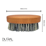 Dural Dural Beard Brush Grey Tampico Fibre Pear Wood Beard Brush