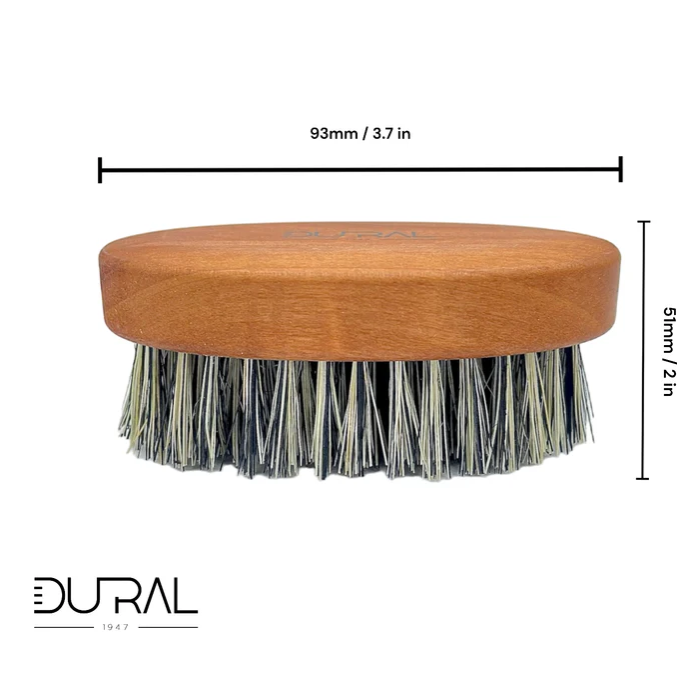 Dural Dural Beard Brush Grey Tampico Fibre Pear Wood Beard Brush