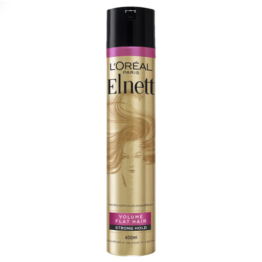 0 Loreal Paris Elnett Volume Flat Hair Strong Hold Hair Spray 400ml Breath Spray