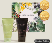 AsiaBeautyMall Mary & May Soothing Gel Cream + Idebenone Blackberry Cream Duo Set Moisturizer Light Gray