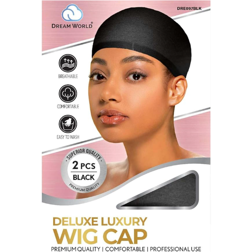 Dream World Dream World Deluxe Wig Cap Black Wig Caps