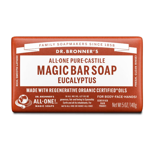 Dr. Bronner's Dr. Bronner's Pure Castile Soap Bar Eucalyptus 5 oz Soap Bar