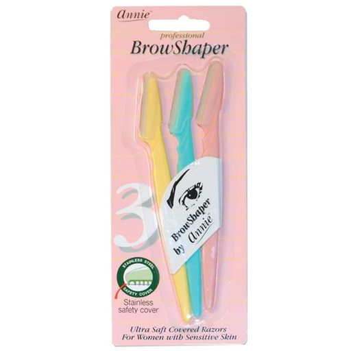 Annie Annie 3pcs Eyebrow Shaper Razors & Razor Blades