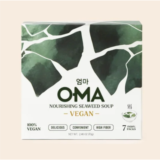 OMA Natural Food Nourishing Seaweed Soup Vegan Broth Antique White 1 Box,2 Boxes,4 Boxes