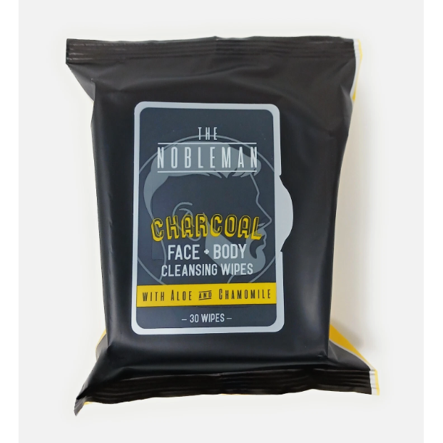 0 The Nobleman Face And Body Cleansing Wipes, Charcoal Bath & Body
