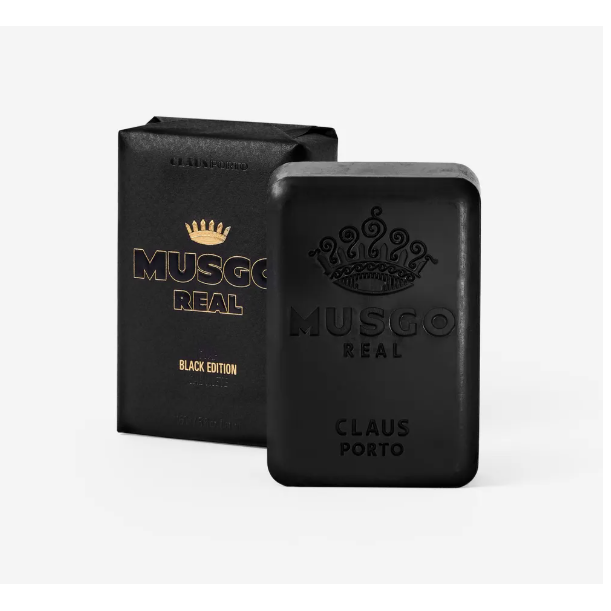 Musgo Musgo Real Body Soap Black Edition 160g 5.6 Oz Body Soap Dark Slate Gray