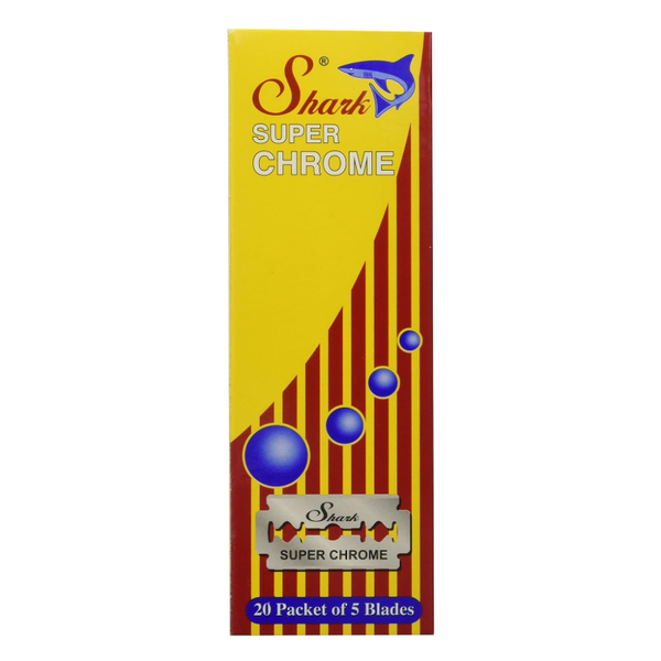 Shark Shark Super Chrome Double Edge Razor Blades 20 x 5 Pack Razor Blades