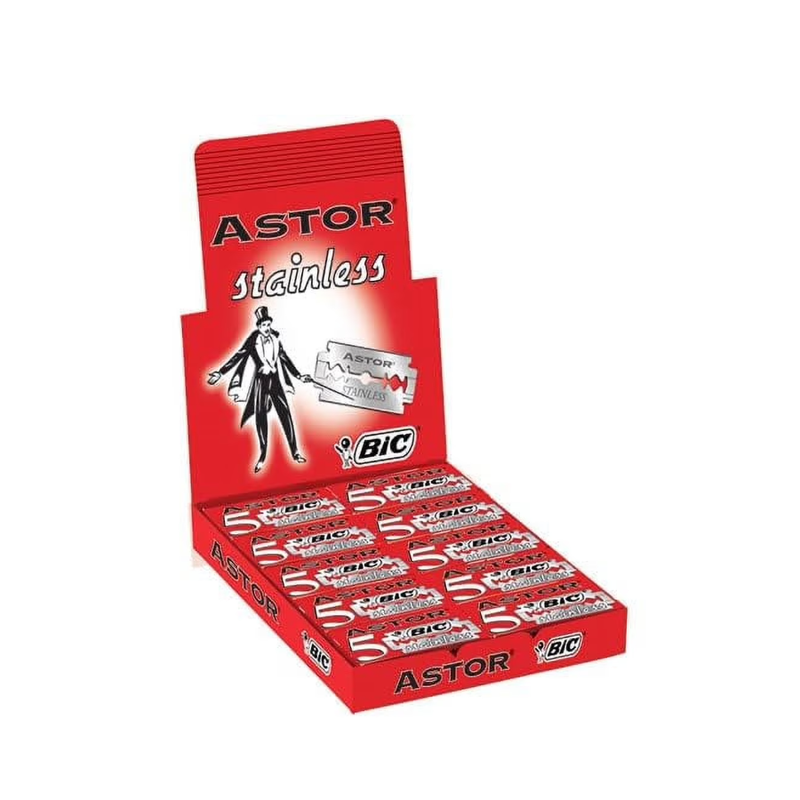 Bic Bic Astor Stainless Double Edge Razor Blades 20 x 5 Pack Razor Blades