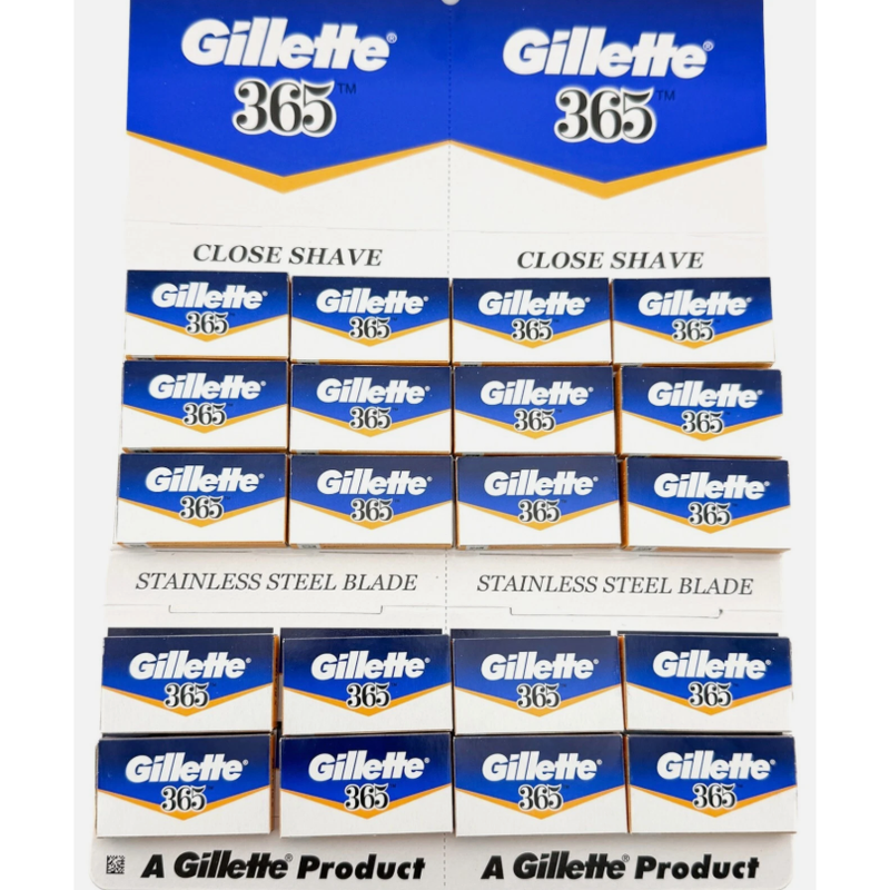 Gillette Gillette 365 Stainless Steel Double Edge Razor Blades 20 x 5 Pack Razor Blades