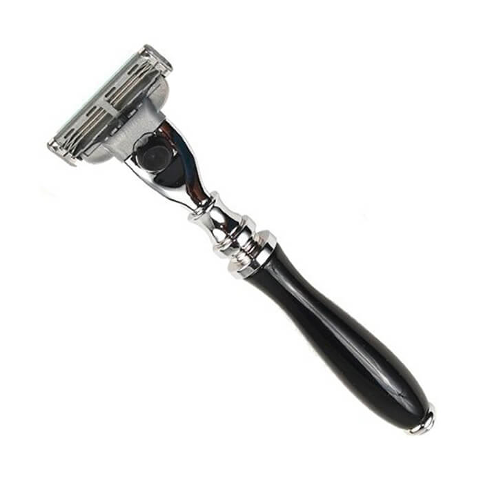 Parker 111B-M3 Black Resin Handle Safety Razor