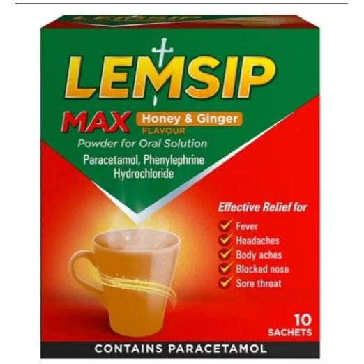 Lemsip Max Honey & Ginger 10pk