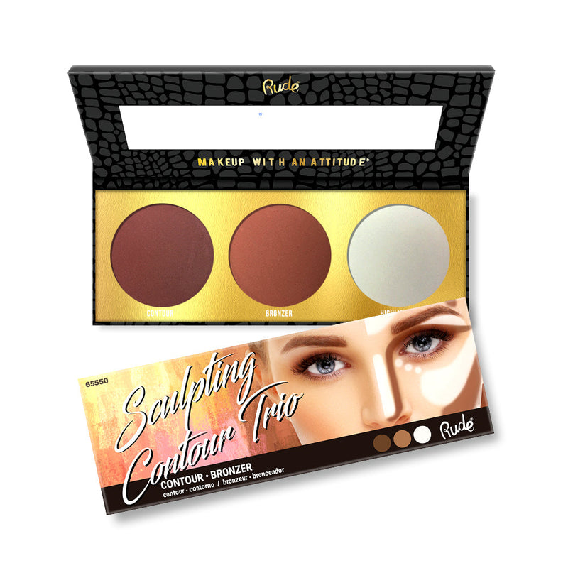 Rude Cosmetics Sculpting Contour Trio Face Palettes