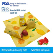 SmartPursue™ Eco-Friendly Reusable Food Wraps beeswax food wraps